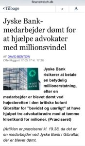 Jyske bank dømt i bedragerisag, i sag om snyd for millioner