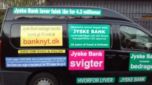 Hvorfor vil jyske bank ikke svare og bevise bankens påstande om et påstået lån, som banken lyver optaget